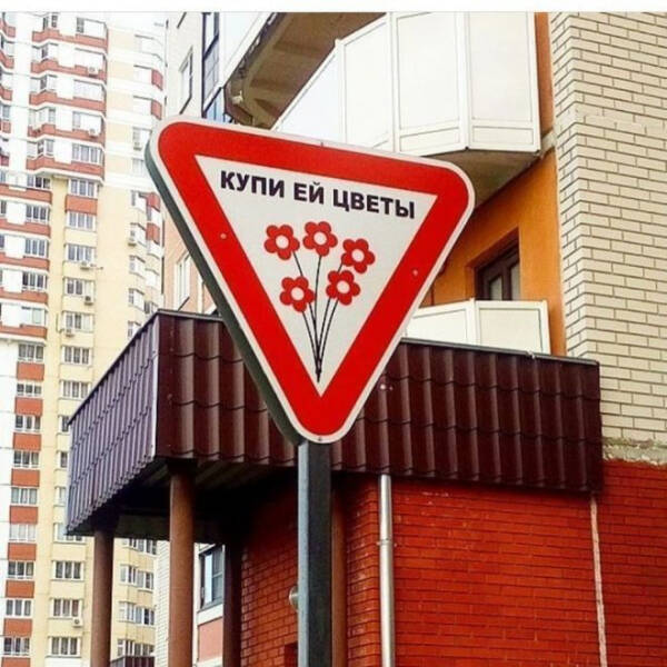 22 забавных и странных дорожных знака, которые поднимут вам настроение